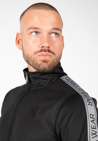 Gorilla Wear Wellington Track Jacket - Black - Urban Gym Wear