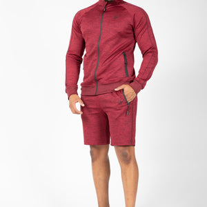Gorilla Wear Wenden Track Jacket - Burgundy Red - Urban Gym Wear