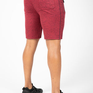 Gorilla Wear Wenden track Shorts - Burgundy Red - Urban Gym Wear