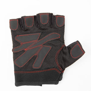 Gorilla Wear Women's Fitness Gloves - Black/Red Stitched - Urban Gym Wear