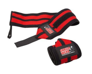 Gorilla Wear Wrist Wraps PRO - Black-Red - Urban Gym Wear