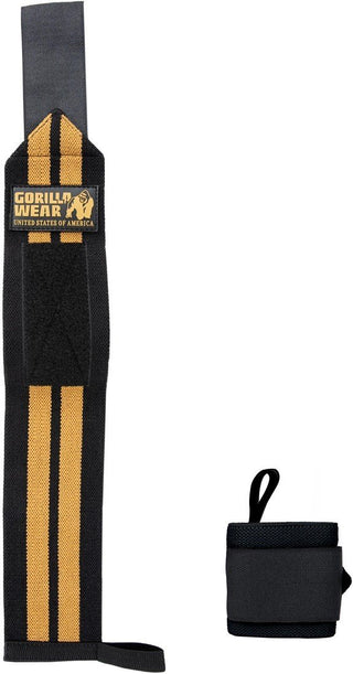 Gorilla Wear Wrist Wraps PRO - Black/Gold - Urban Gym Wear