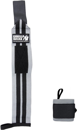 Gorilla Wear Wrist Wraps PRO - Grey/Black - Urban Gym Wear