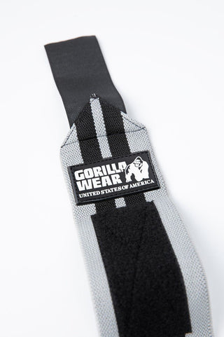 Gorilla Wear Wrist Wraps PRO - Grey/Black - Urban Gym Wear