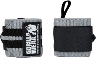 Gorilla Wear Wrist Wraps PRO - Grey/Black - Urban Gym Wear