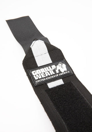 Gorilla Wear Wrist Wraps Ultra - Black/White - Urban Gym Wear