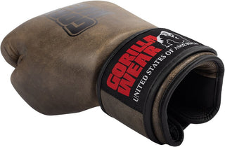 Gorilla Wear Yeso Boxing Gloves - Vintage Brown - Urban Gym Wear