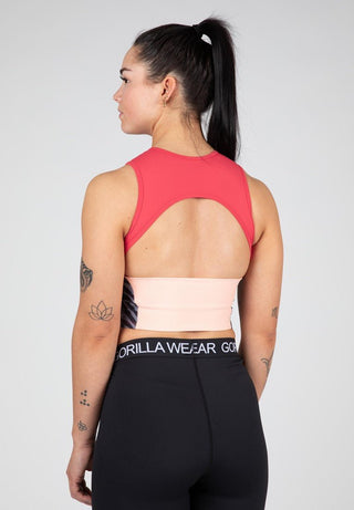 Gorilla Wear Zion Crop Top - Red - Urban Gym Wear