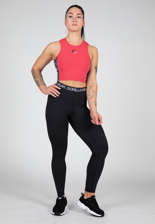 Gorilla Wear Zion Crop Top - Red - Urban Gym Wear