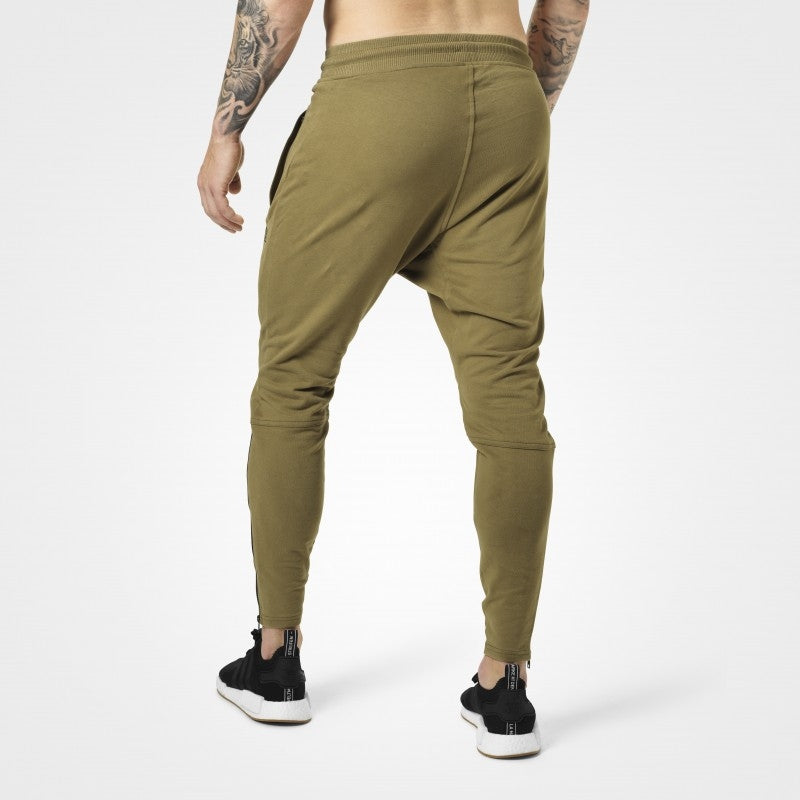 Better Bodies Harlem Zip Pants - Military Green