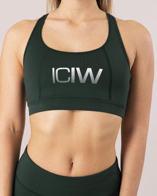 ICIW Classic Sports Bra - Hunter Green - Urban Gym Wear