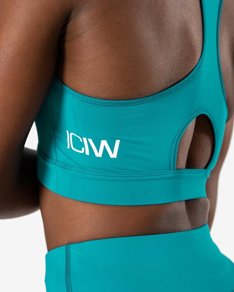 ICIW Classic Sports Bra - Teal Blue - Urban Gym Wear