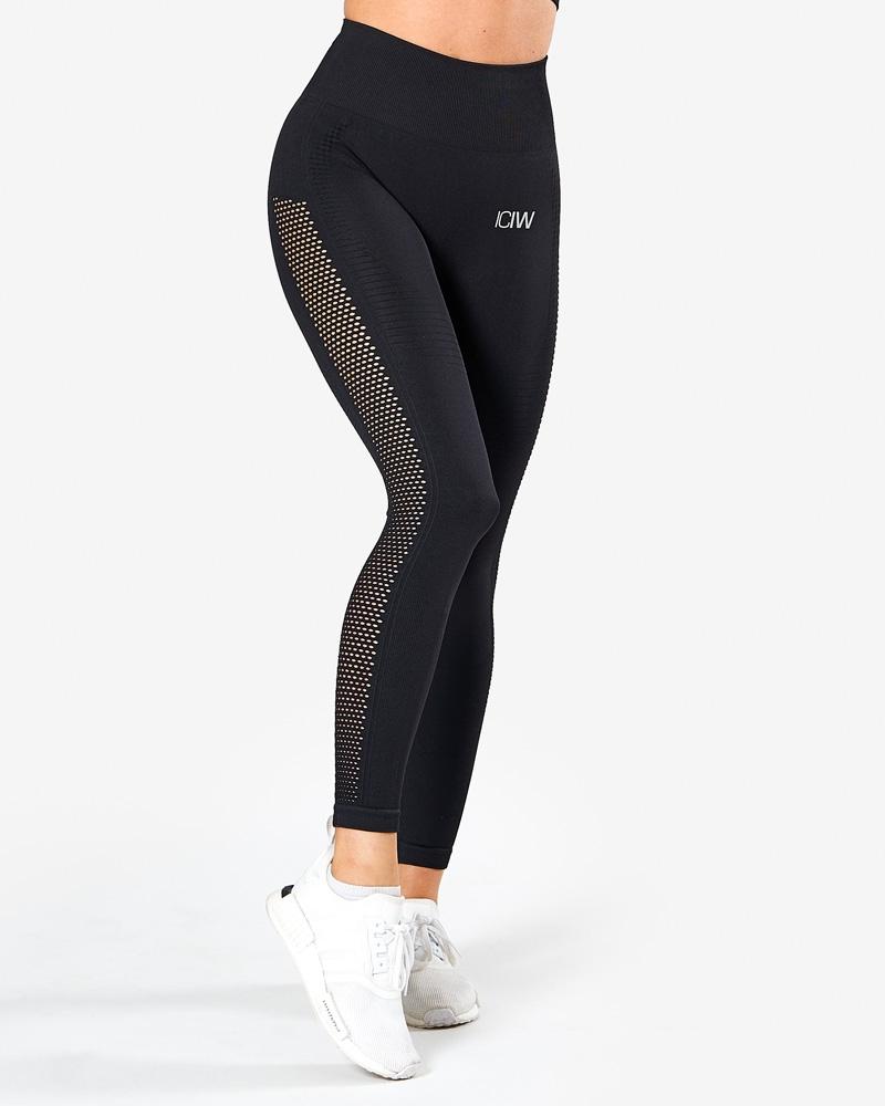 ICIW Dynamic Seamless 7-8 Tights Black Urban Gym Wear