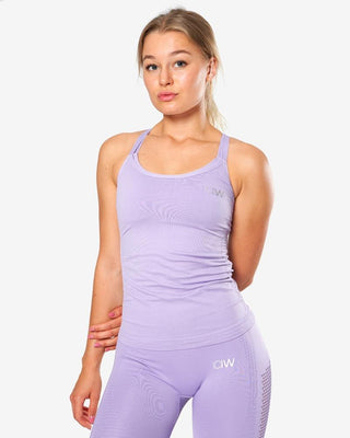 ICIW Dynamic Seamless Tank Top - Light Lilac - Urban Gym Wear