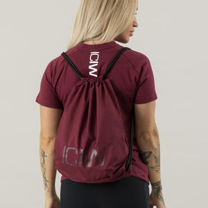ICIW Gym Bag - Burgundy - Urban Gym Wear
