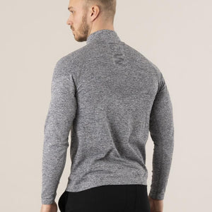 ICIW Long Sleeve Seamless 1-4 Zipper - Grey Melange - Urban Gym Wear