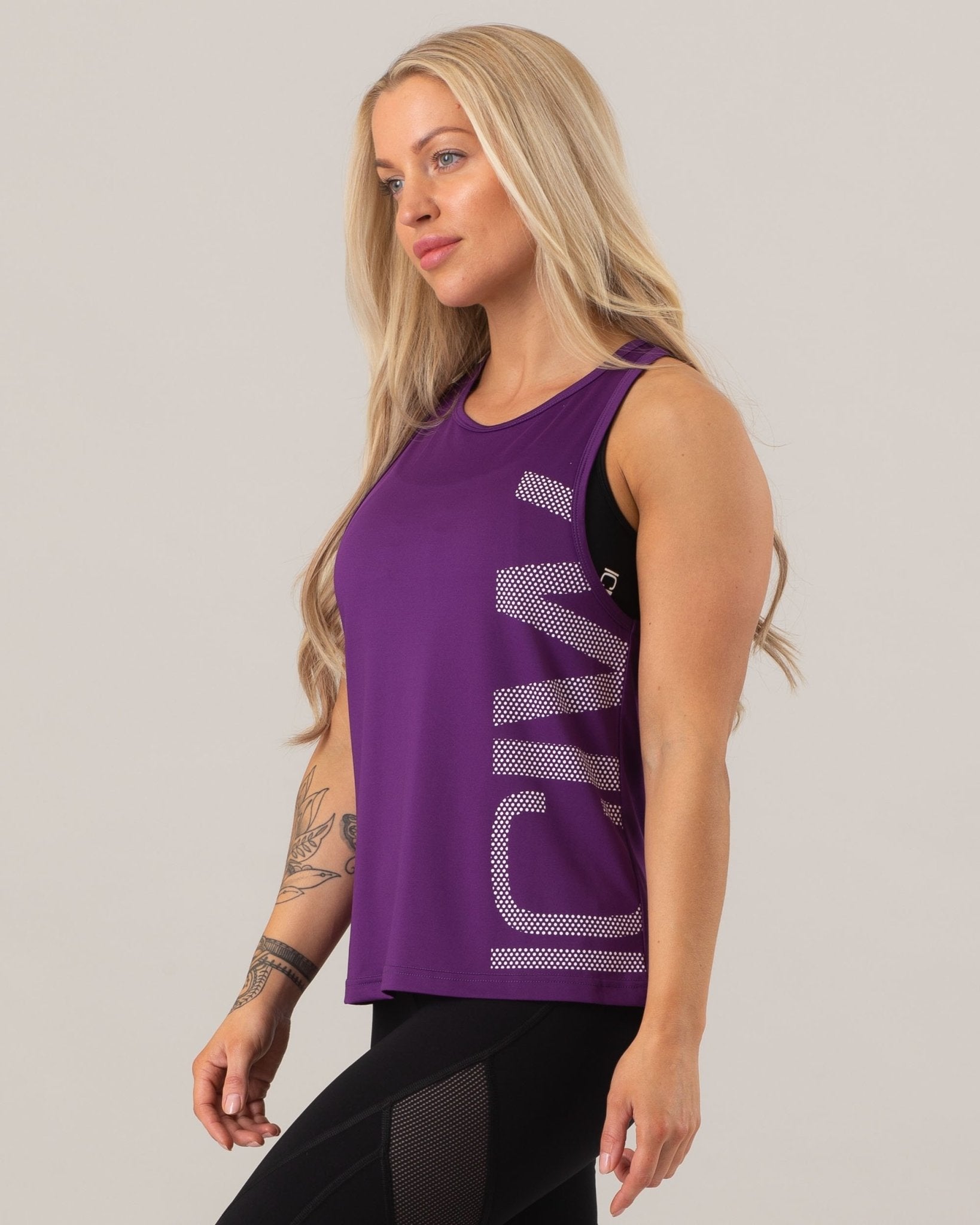 ICIW Loose Cut Tank Top - Purple - Urban Gym Wear