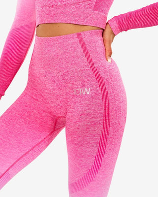 ICIW Ombre 7-8 Seamless Tights - Perfection Pink - Urban Gym Wear