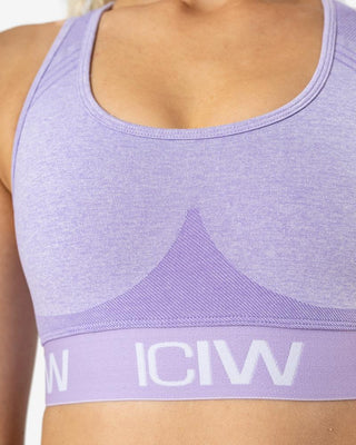 ICIW Seamless Sports Bra - Violet - Urban Gym Wear
