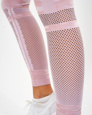 ICIW Seamless Tights Camo - Dusty Pink - Urban Gym Wear