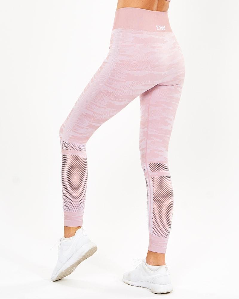 ICIW Seamless Tights Camo Dusty Pink Urban Gym Wear