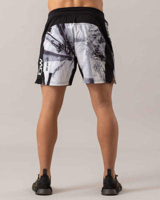 ICIW Shorts Timeless - Black-White - Urban Gym Wear