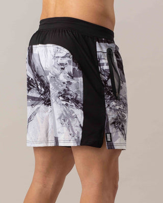 ICIW Shorts Timeless - Black-White - Urban Gym Wear