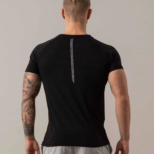 ICIW Split Print Tri-Blend T-Shirt - Black - Urban Gym Wear