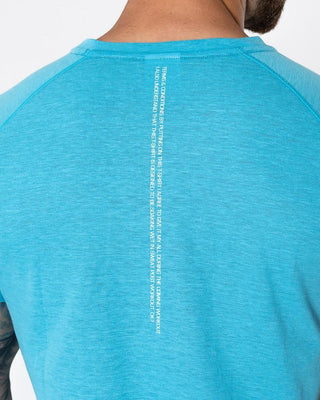 ICIW Split Print Tri-Blend T-Shirt - Blue - Urban Gym Wear