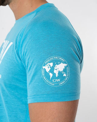 ICIW Split Print Tri-Blend T-Shirt - Blue - Urban Gym Wear