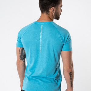 ICIW Split Print Tri-Blend T-Shirt - Blue - Urban Gym Wear