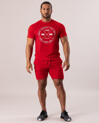 ICIW Training T-Shirt - Red - Urban Gym Wear