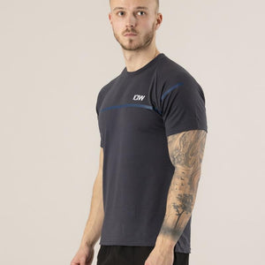 ICIW Training T-Shirt With Strip - Graphite - Urban Gym Wear