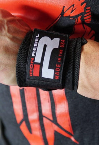 Iron Rebel All Purpose Wrist Wraps - Black - Urban Gym Wear