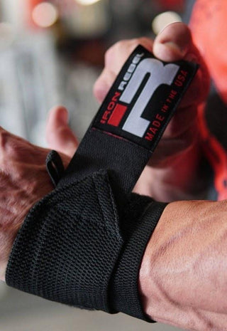 Iron Rebel All Purpose Wrist Wraps - Black - Urban Gym Wear