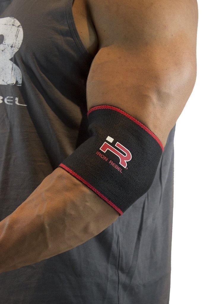 Iron Rebel Compression Elbow Sleeves - Black — The Fitness Shoppe