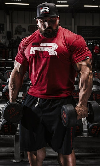 Iron Rebel Forged Tee - Red - Urban Gym Wear