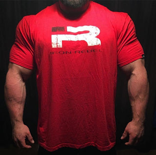 Iron Rebel Forged Tee - Red - Urban Gym Wear