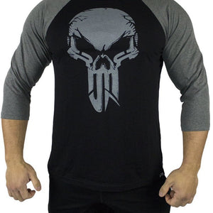 Iron Rebel John Meadows Prep Mode Raglan L-S - Black-Grey - Urban Gym Wear
