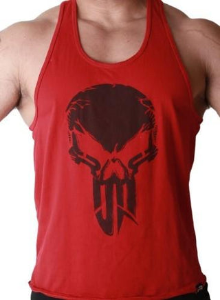 Iron Rebel Prep Mode Stringer - Red - Urban Gym Wear