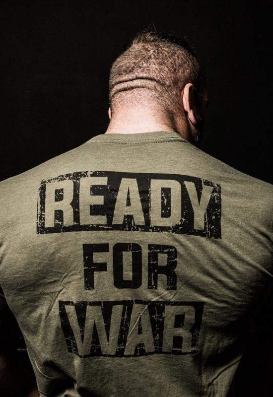 Iron Rebel Ready For War Shirt - Army Green - Urban Gym Wear