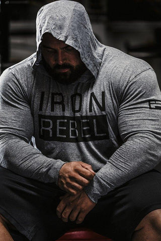 Iron Rebel Rogue Hoodie - Grey - Urban Gym Wear
