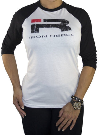 Iron Rebel Undefeated Raglan L-S - Black - Urban Gym Wear
