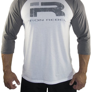 Iron Rebel Undefeated Raglan L-S - Grey - Urban Gym Wear