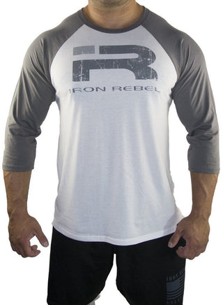 Iron Rebel Undefeated Raglan L-S - Grey - Urban Gym Wear