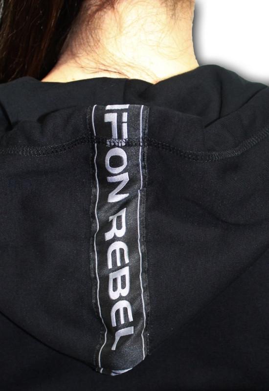 Iron Rebel Womens Team Hoodie - Black - Urban Gym Wear