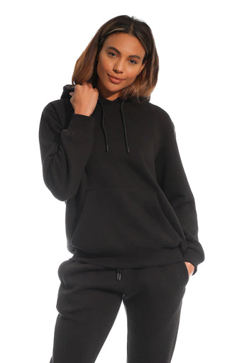 Light & Shade Ladies Pullover Hoodie - Black - Urban Gym Wear