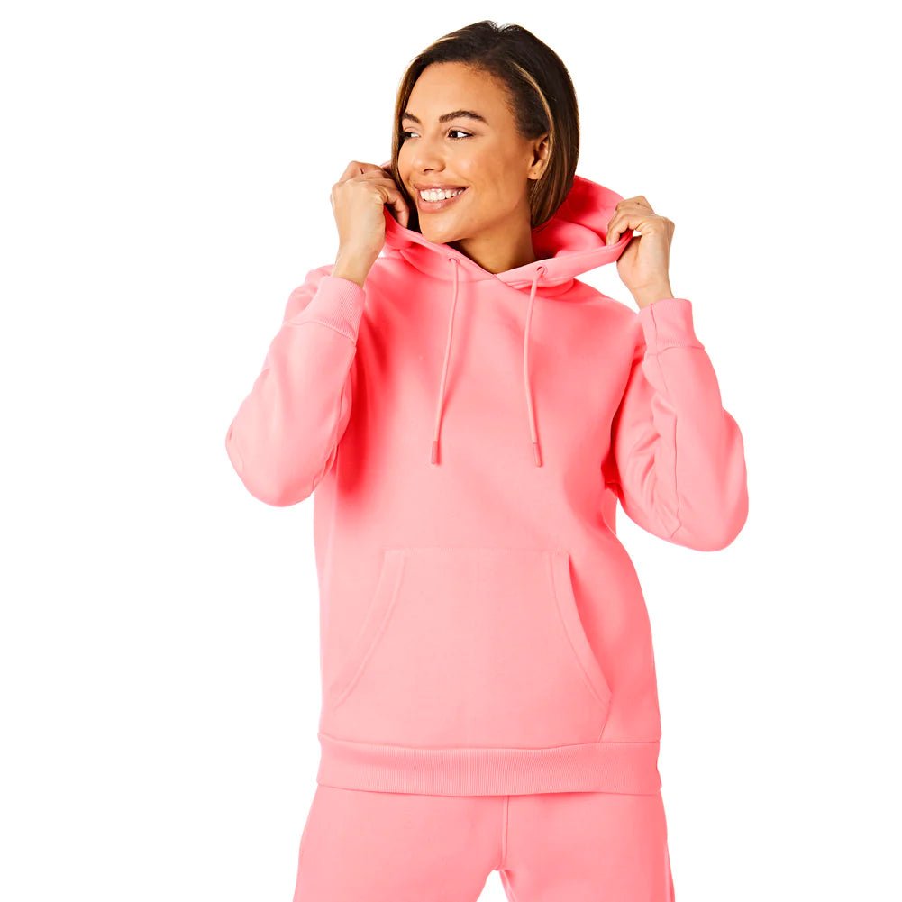 Light Shade Ladies Pullover Hoodie Pink Urban Gym Wear