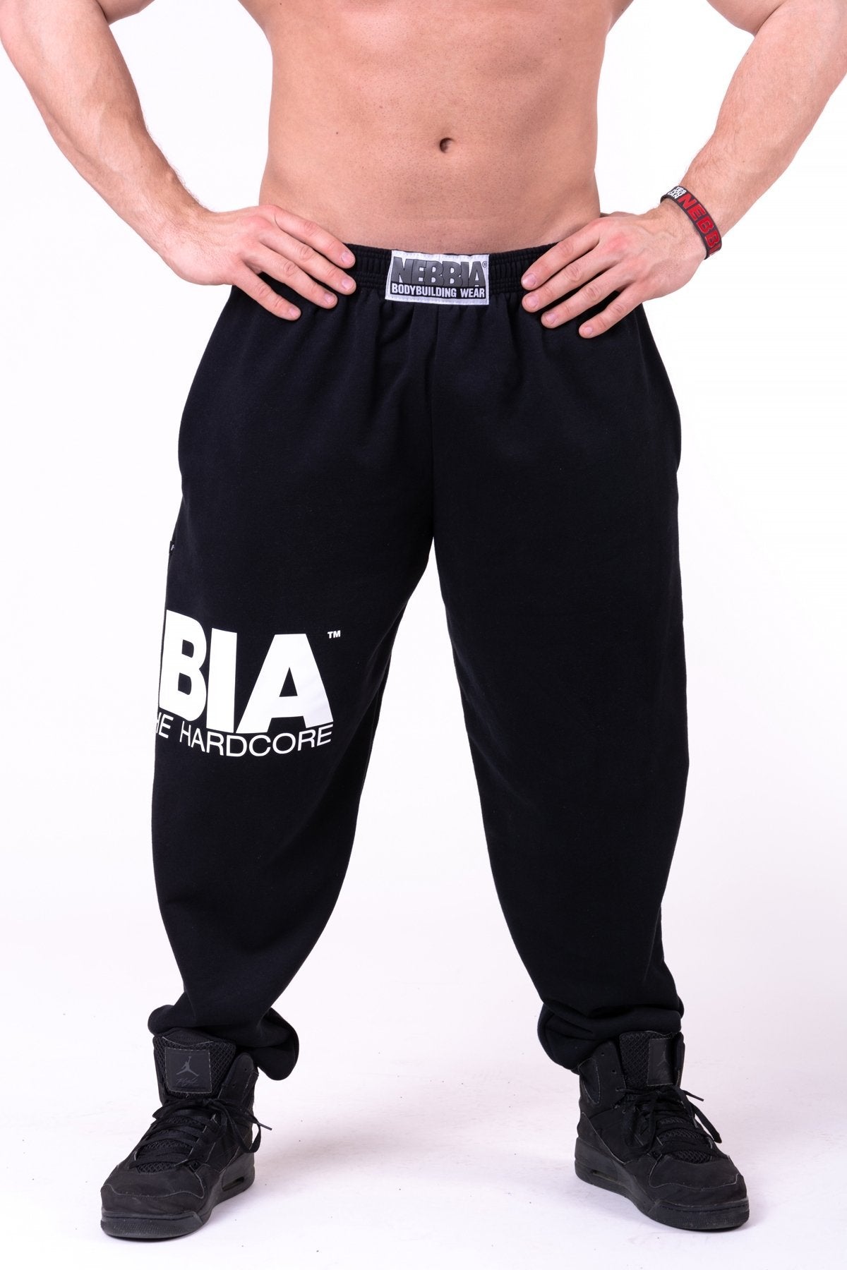Nebbia 90s Classic Sweatpants 160 Black Urban Gym Wear