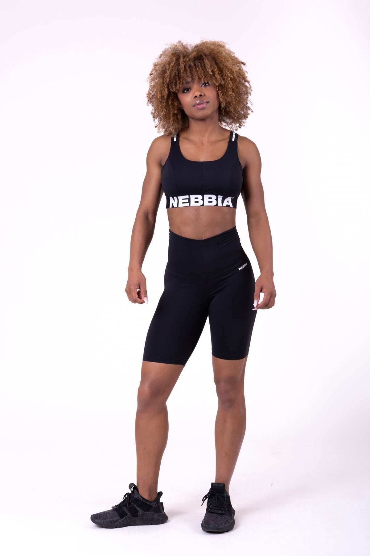 Nebbia Airy Straps Sports Bra 693 - Black - Urban Gym Wear